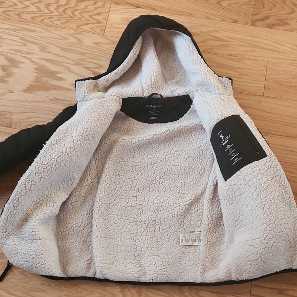 Calvin Klein Infinite stretch water resistant jacket With hood Black Small - Picture 7 of 17